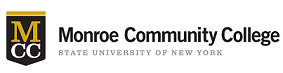 MCC shield logo with text: Monroe Community College, State University of New York